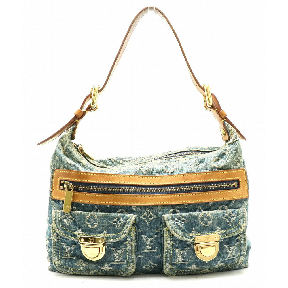 Louis Vuitton Monogram Denim Baggy Shoulder Bag Hobo